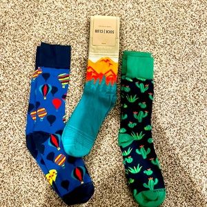 SALE!! Sock Club-Set of 3 Men’s Large